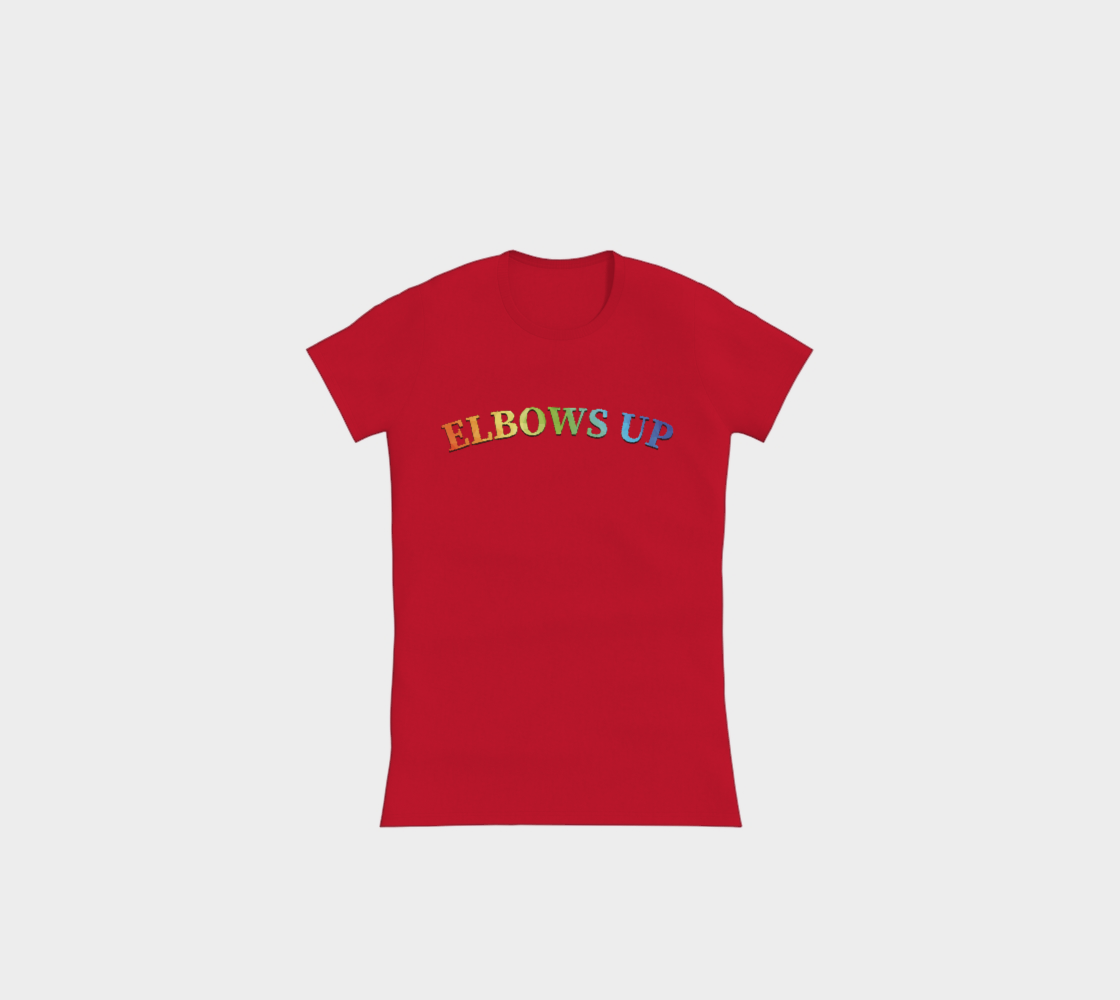 Elbows Up PRIDE Slimline T-Shirt