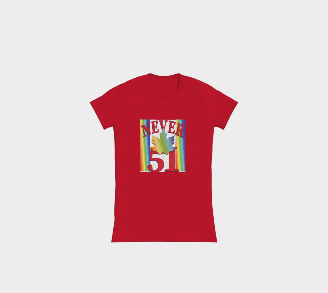 Never 51 PRIDE Slimline T-Shirt