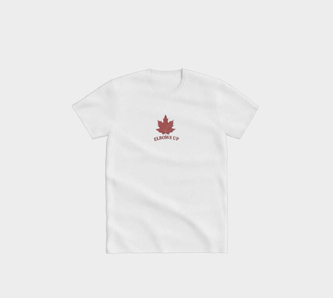 Elbows Up Leaf Minimal Comfort T-Shirt