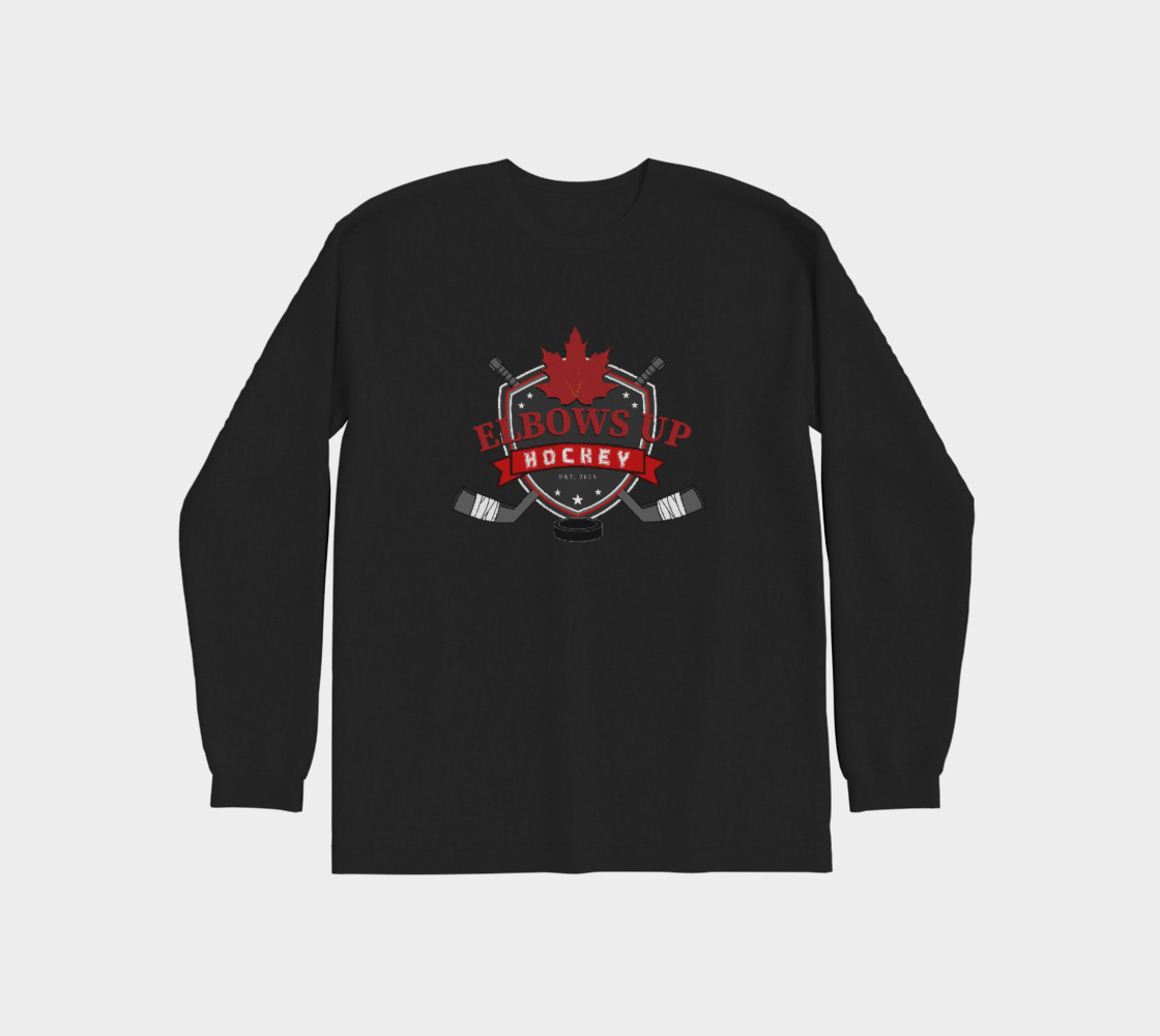 Elbows Up Hockey Premium Long Sleeve Shirt