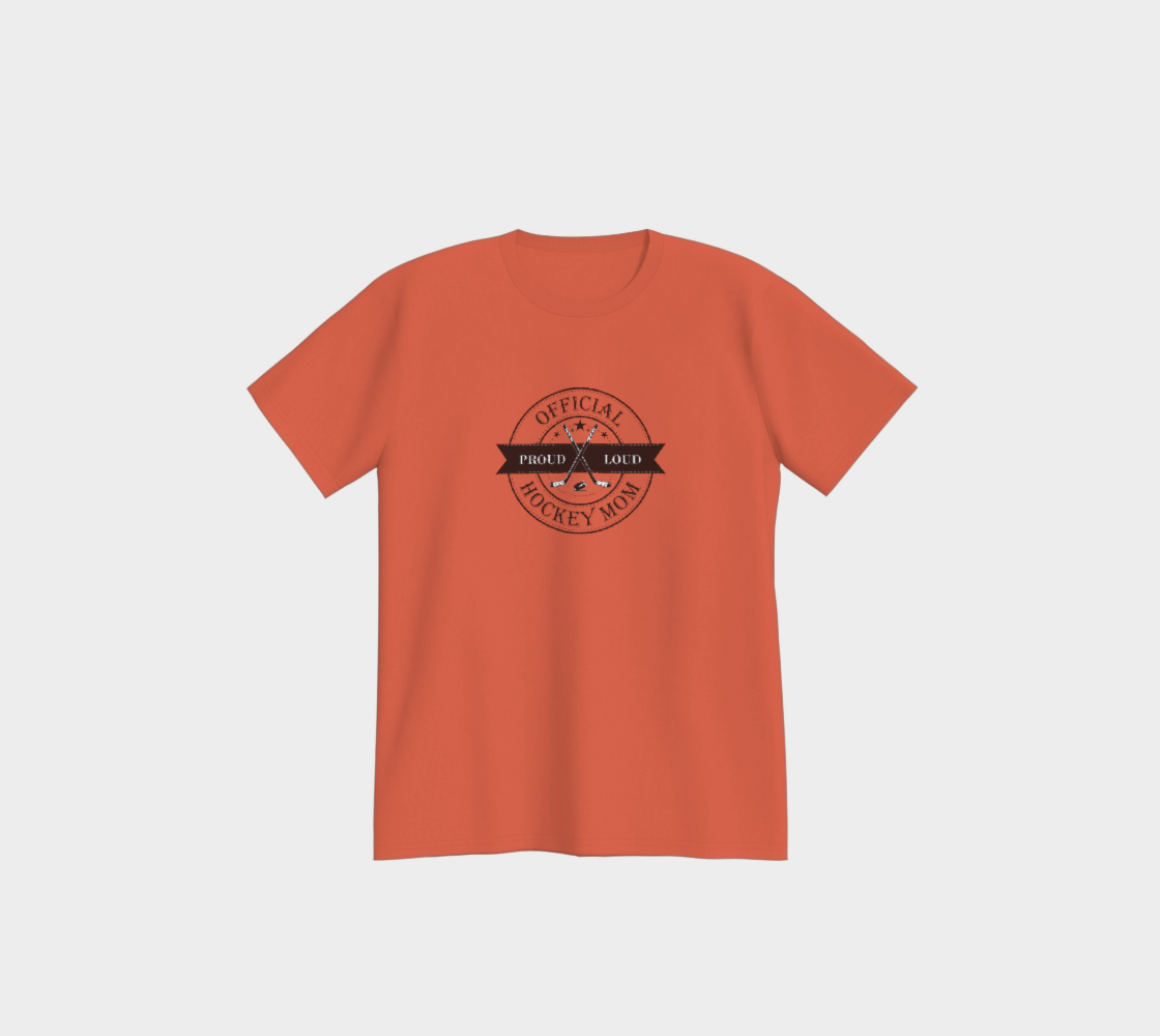 Official Hockey Mom Black Logo