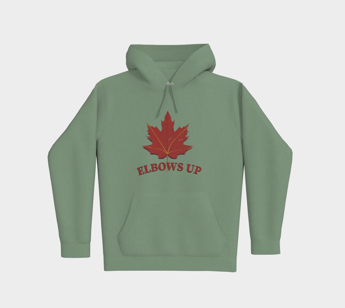 Elbows Up Leaf Premium Pullover Hoodie