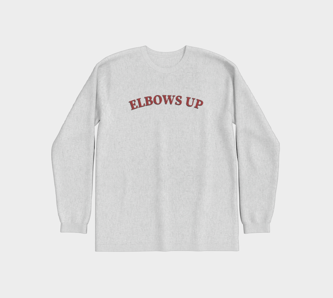 Elbows Up Leaf Front and Back Premium Long Sleeve Shirt
