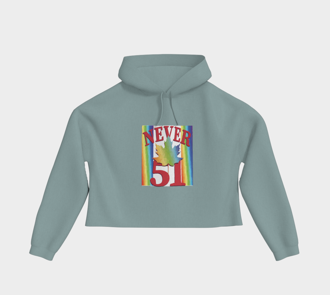 Never 51 PRIDE Cropped Hoodie