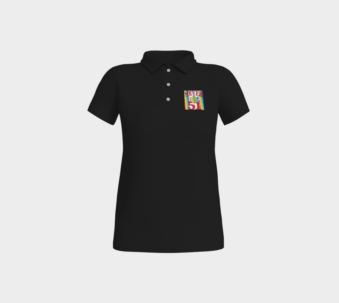 Never 51 PRIDE Fitted Polo Shirt