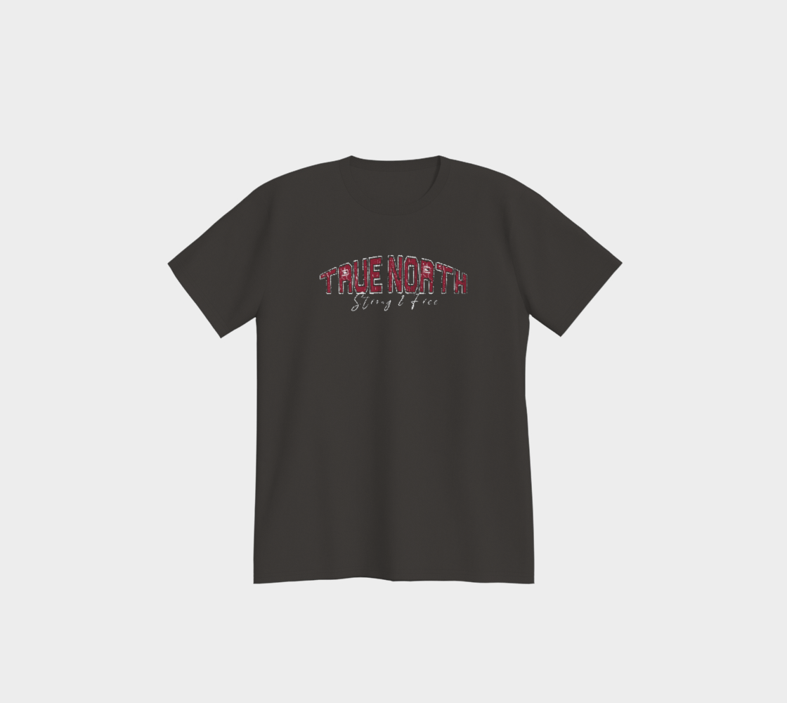 True North Strong & Free T-Shirt Light Outline
