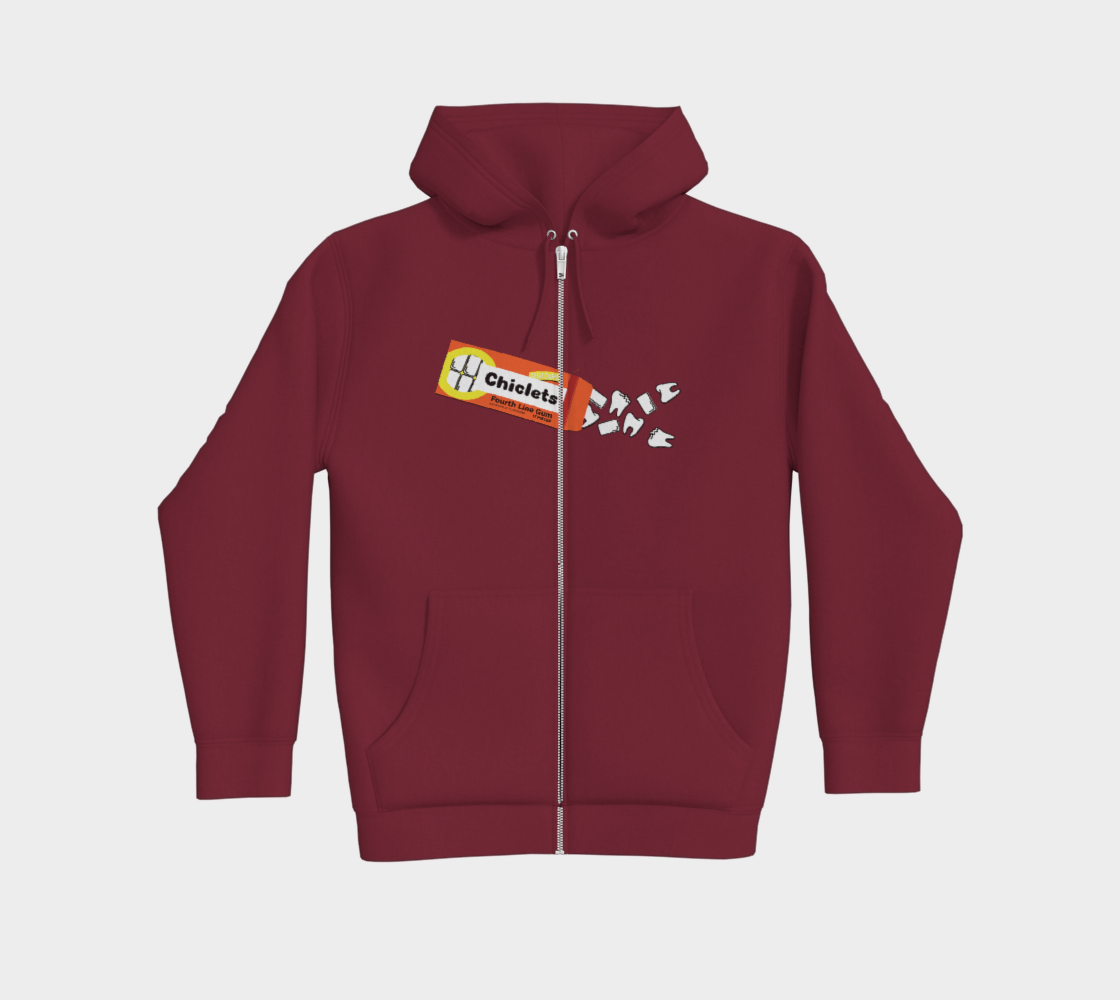 Spittin' Chiclets Premium Zip Up Hoodie