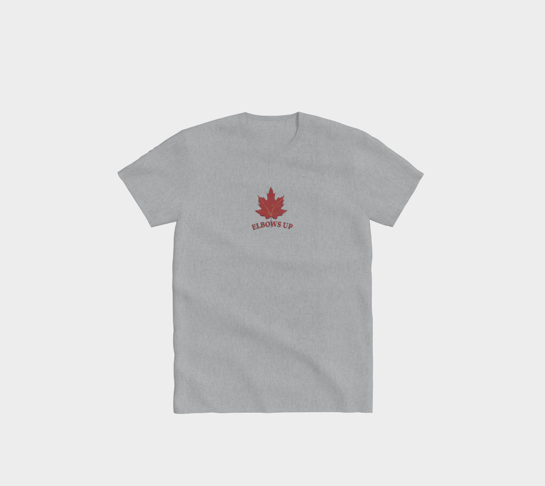 Elbows Up Leaf Minimal Comfort T-Shirt