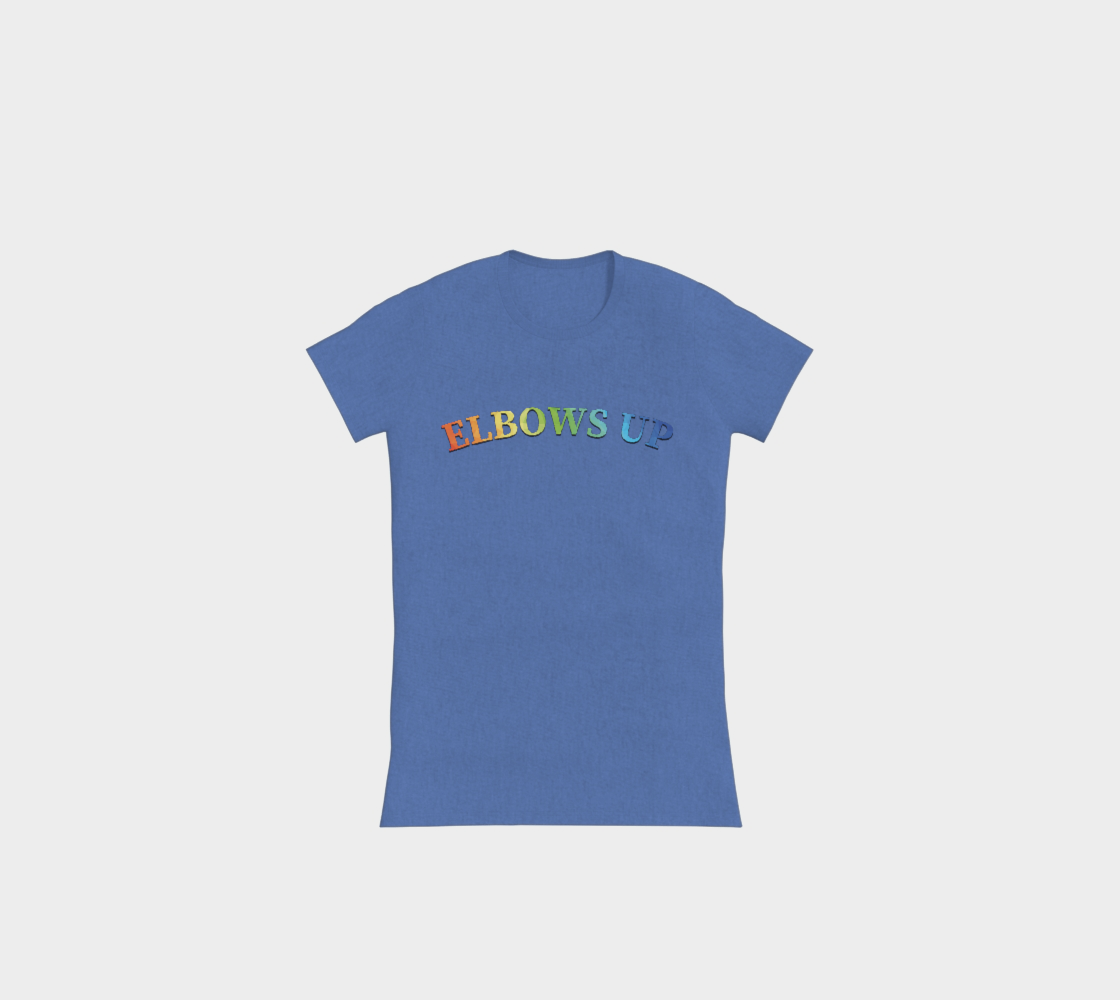 Elbows Up PRIDE Slimline T-Shirt