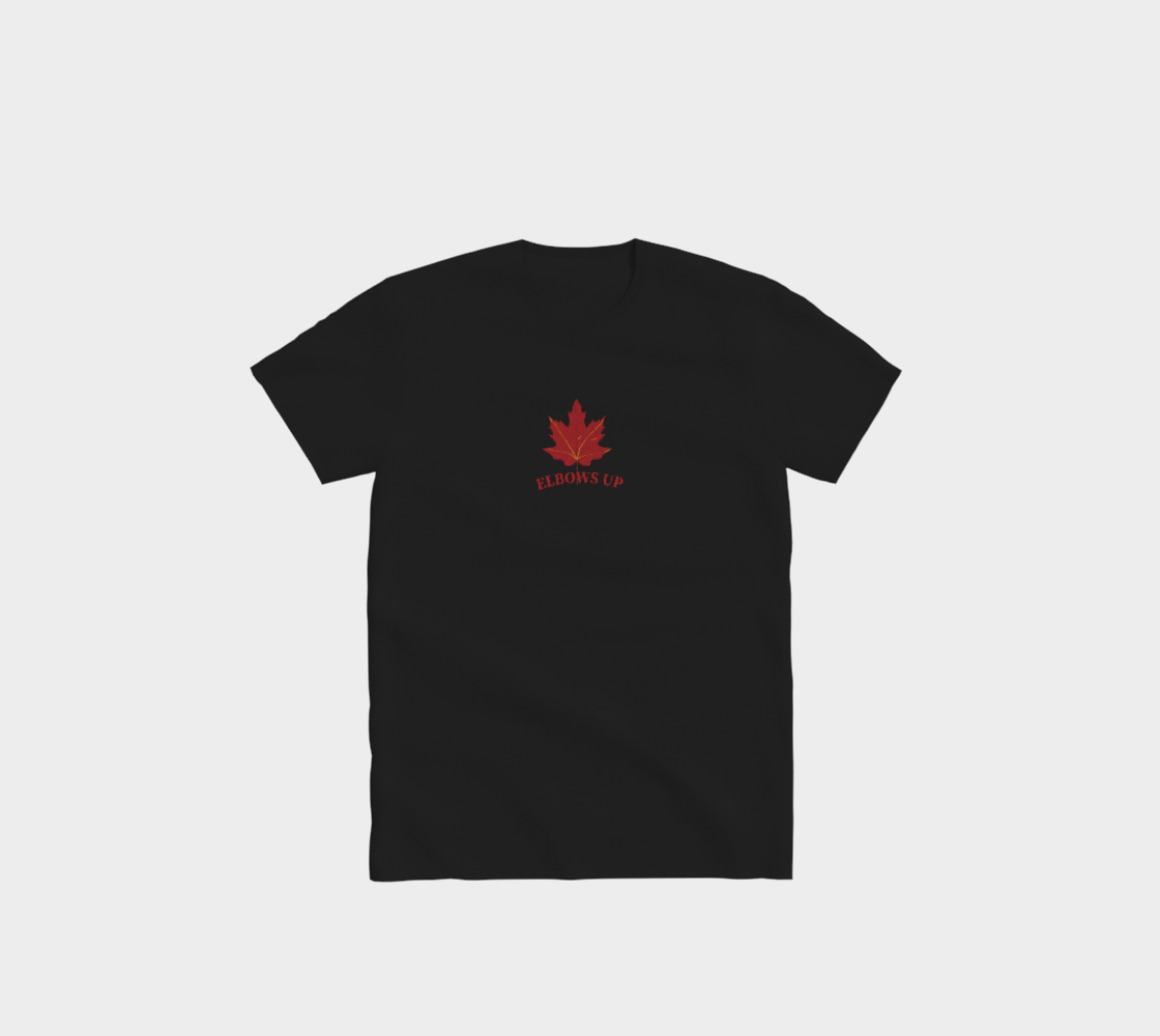 Elbows Up Leaf Minimal Comfort T-Shirt