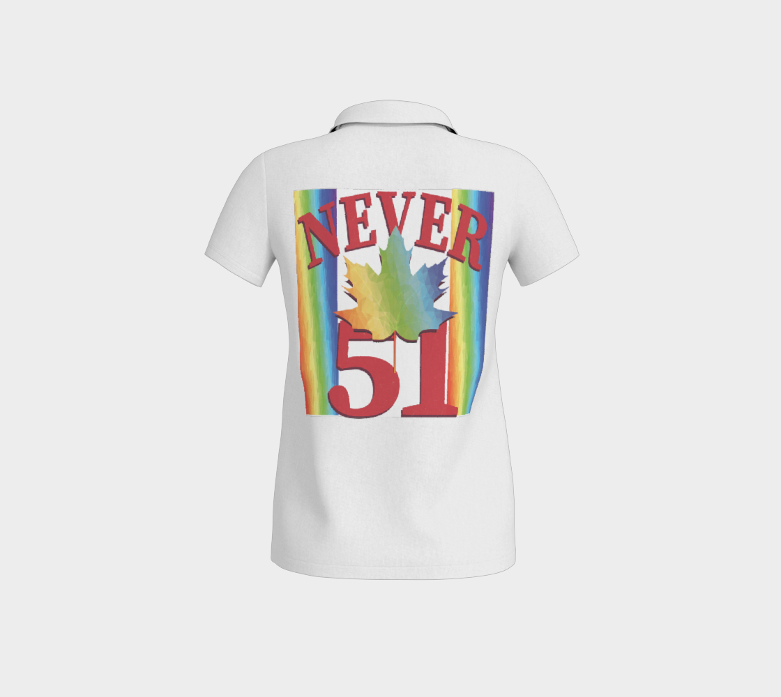 Elbows Up Never 51 PRIDE Fitted Polo Shirt