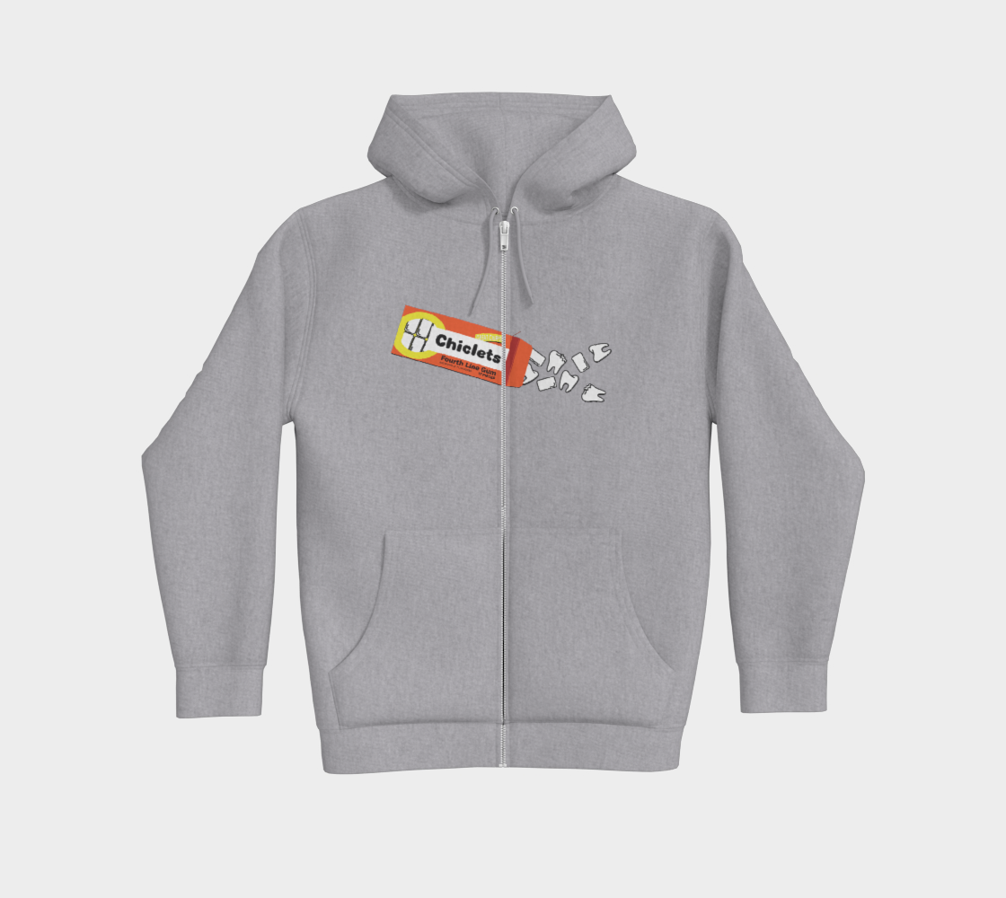 Spittin' Chiclets Premium Zip Up Hoodie