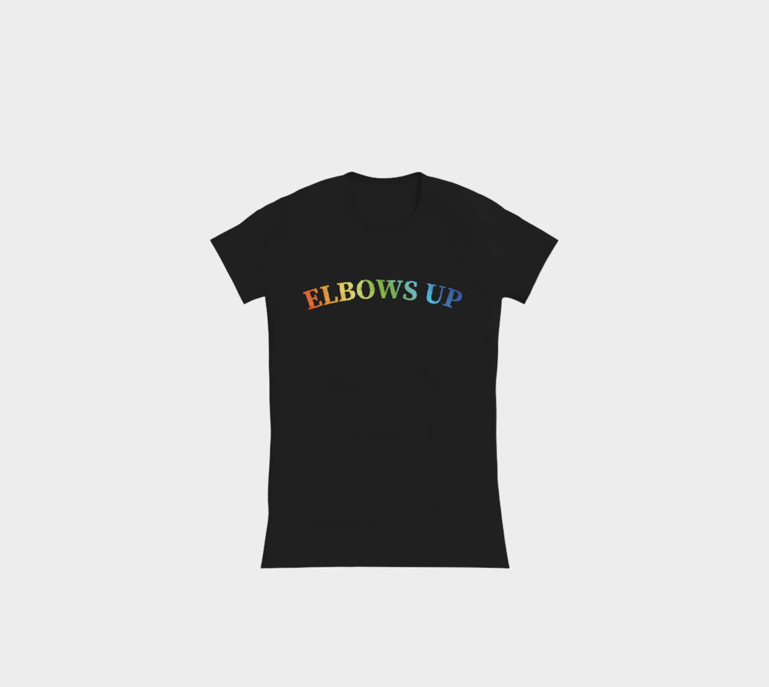 Elbows Up PRIDE Slimline T-Shirt