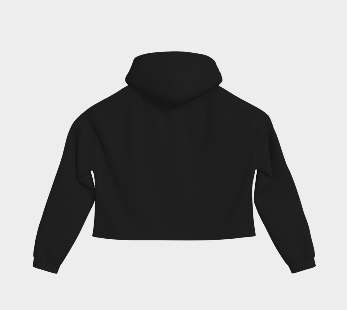 Nasty and Proud Cropped Hoodie Light Outline