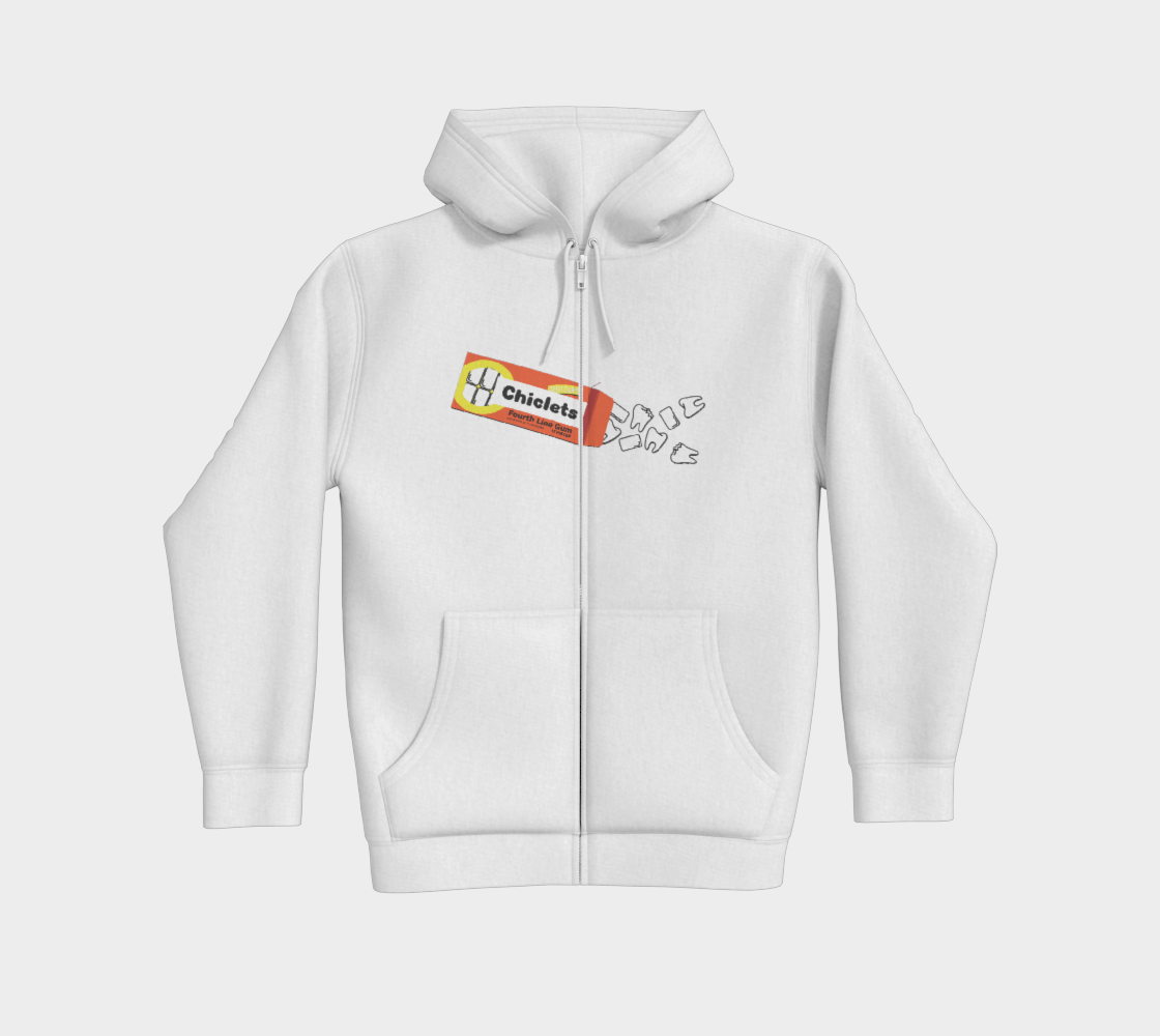 Spittin' Chiclets Premium Zip Up Hoodie