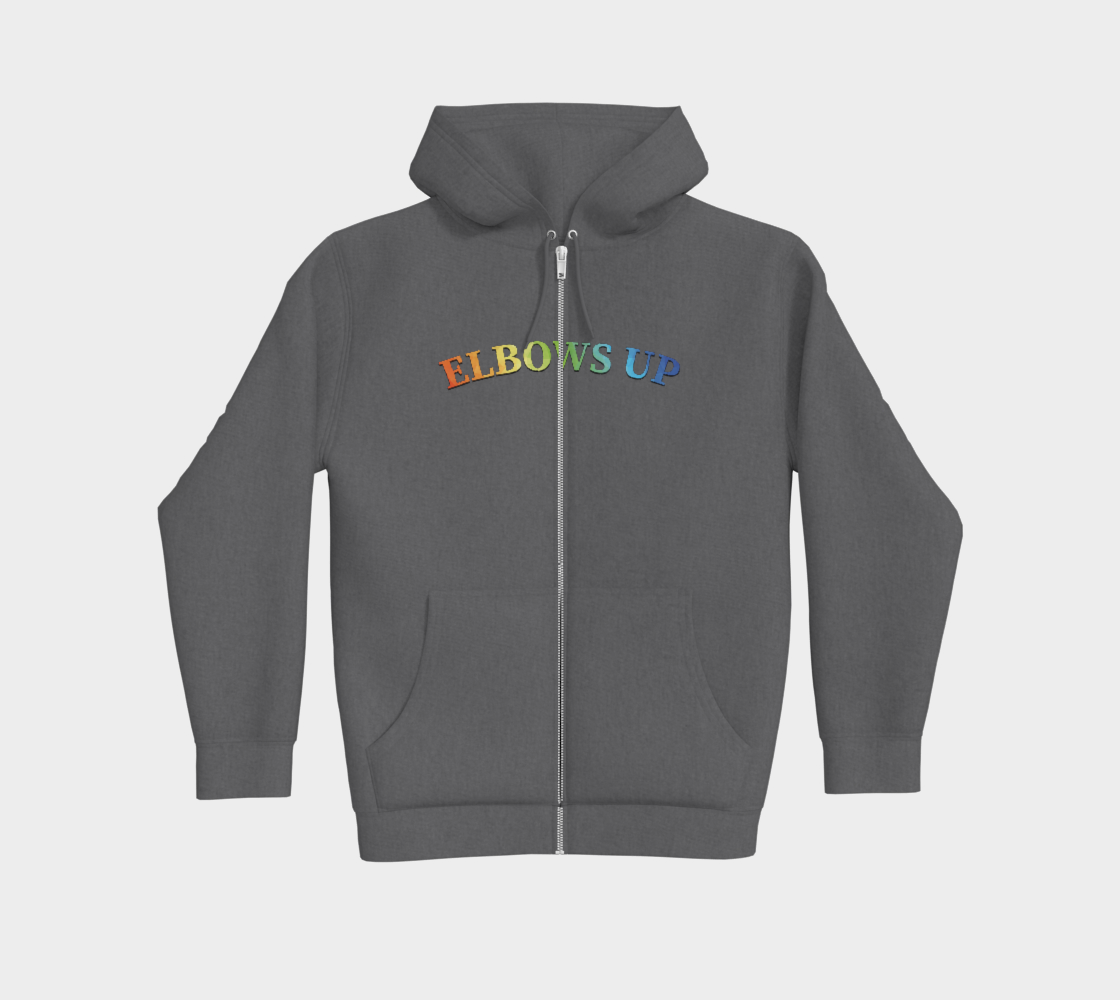 Elbows Up PRIDE Premium Zip Hoodie