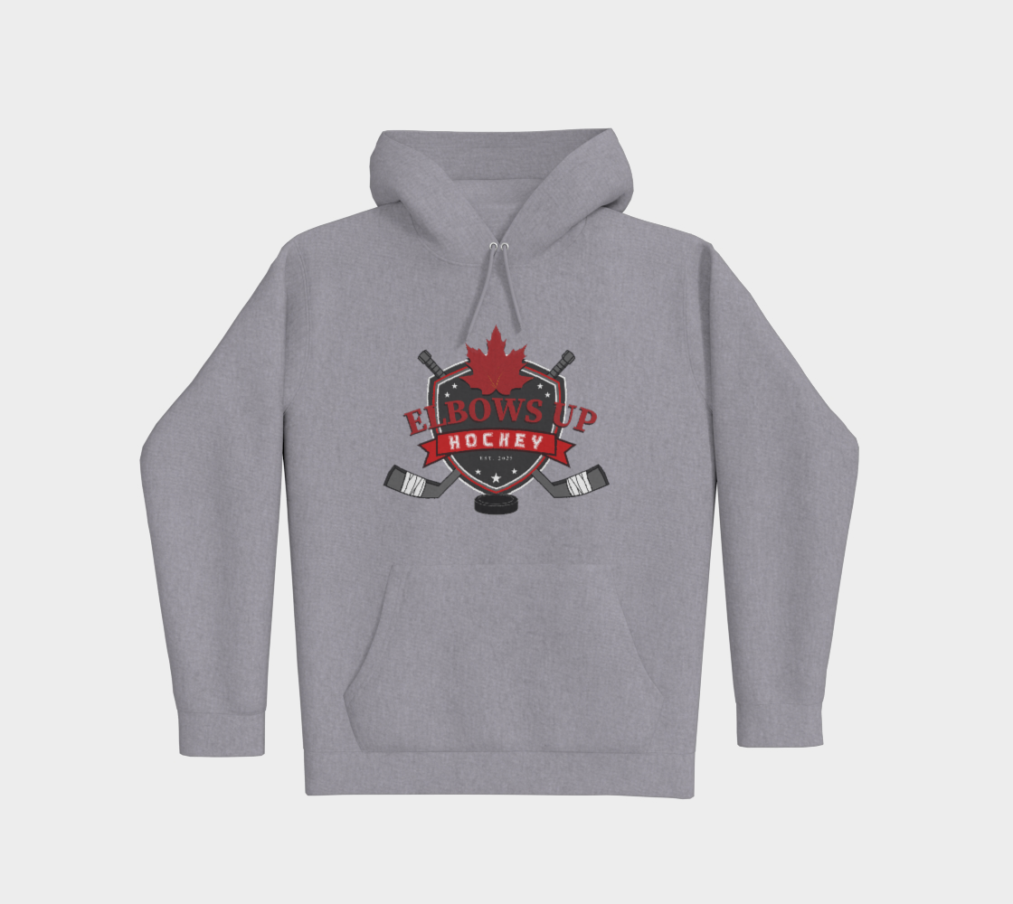 Elbows Up Hockey Premium Pullover Hoodie