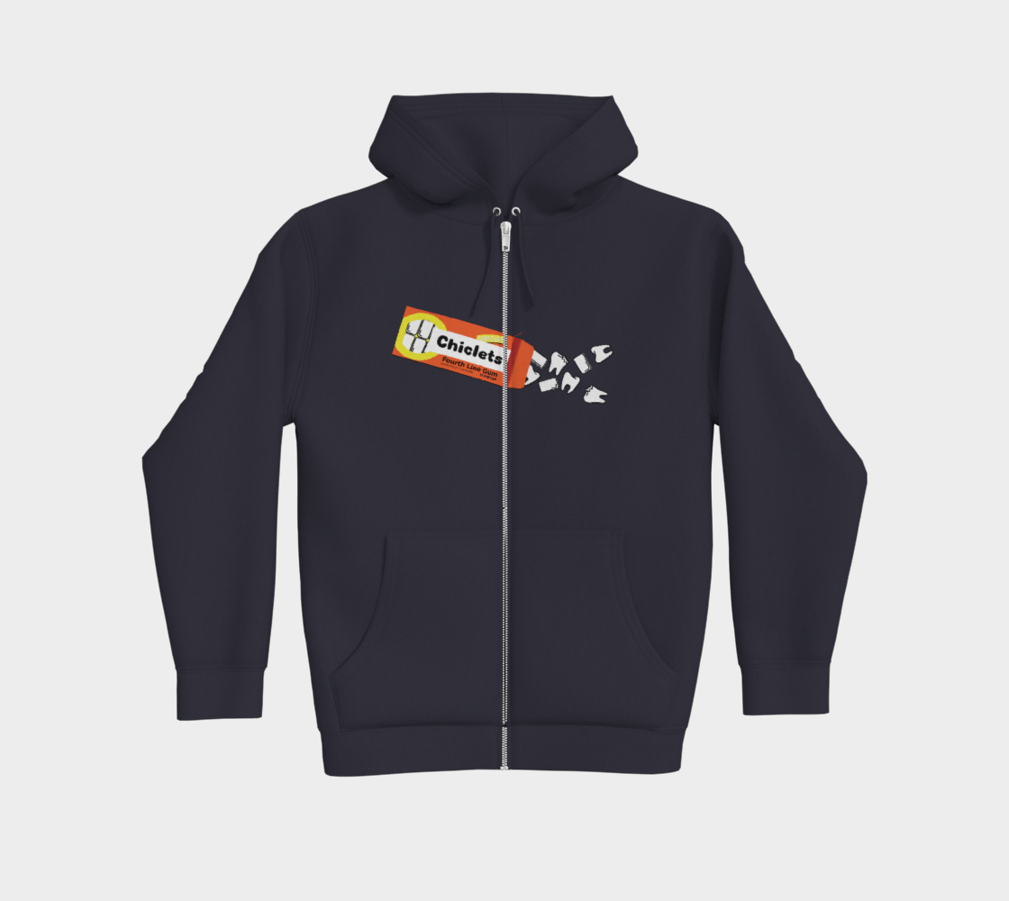 Spittin' Chiclets Premium Zip Up Hoodie