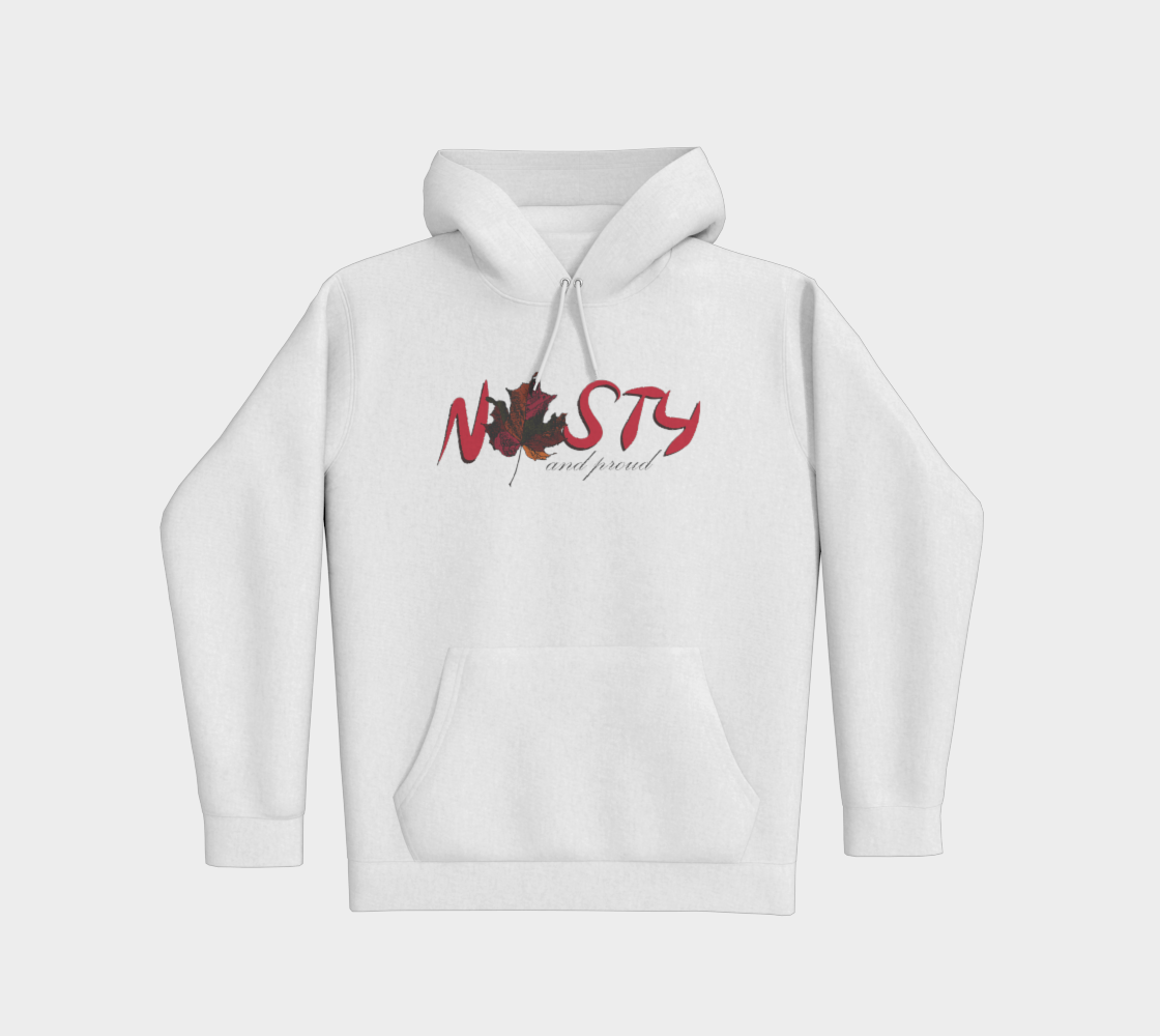 Nasty and Proud Premium Pullover Hoodie Dark Outline