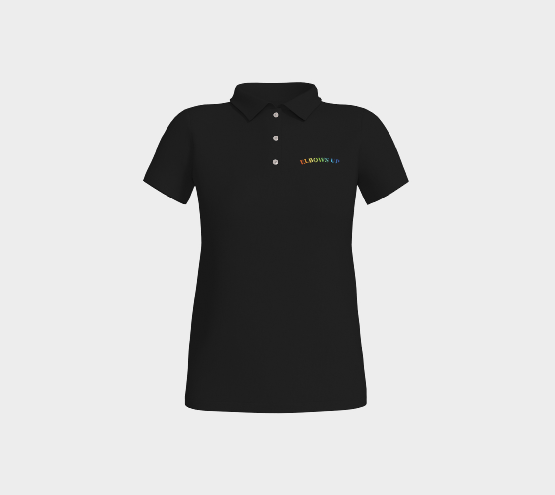 Elbows Up Never 51 PRIDE Polo Shirt