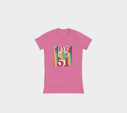 Never 51 PRIDE Slimline T-Shirt