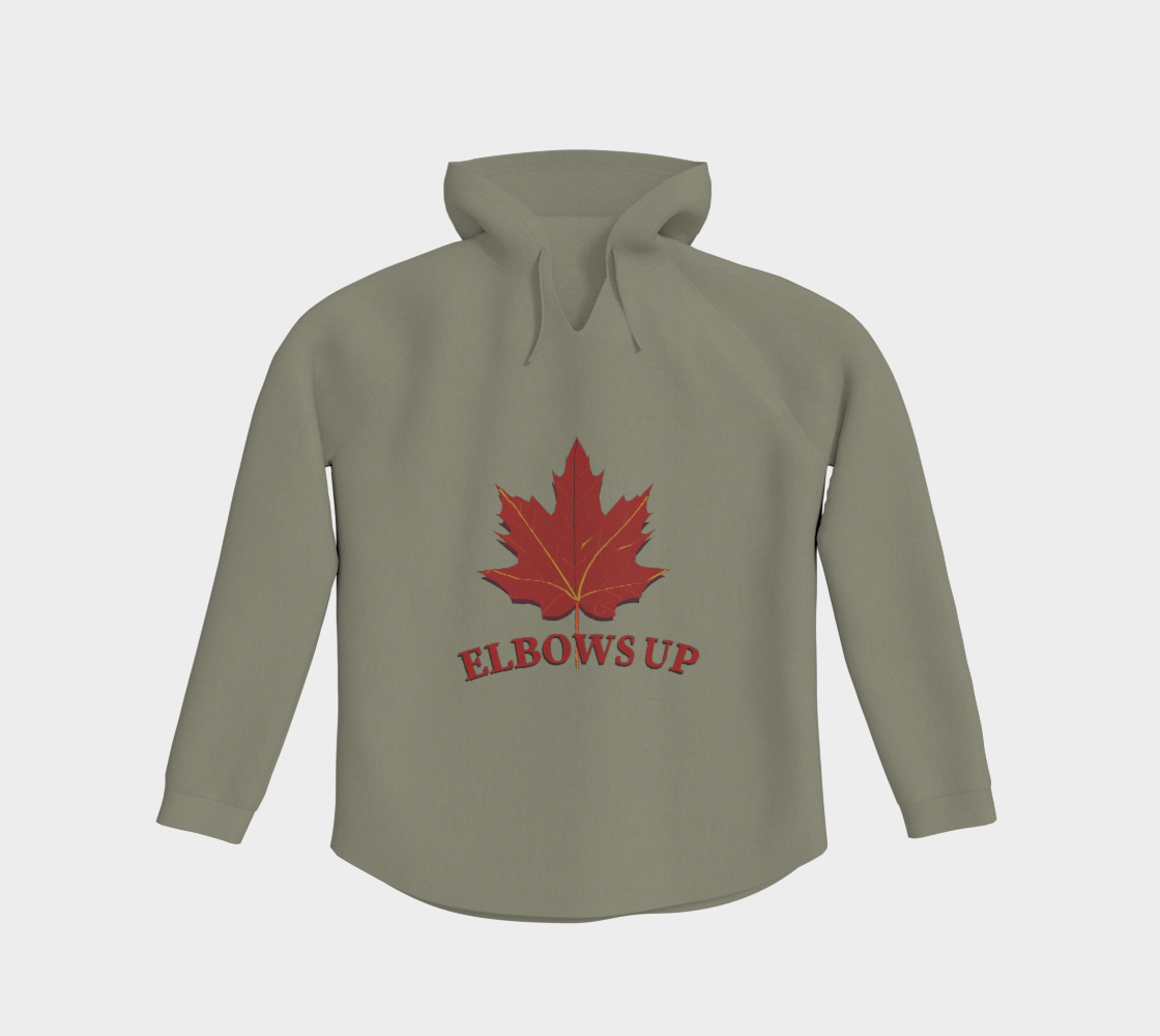 Elbows Up Leaf Light Hoodie