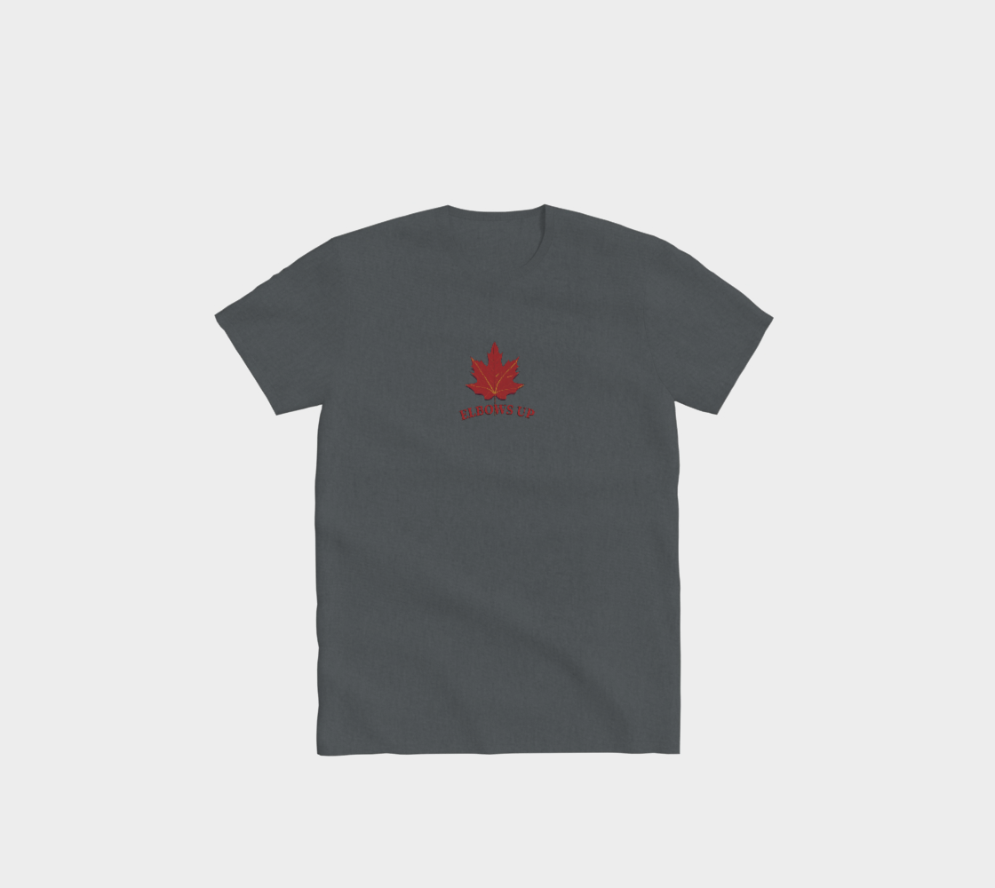 Elbows Up Leaf Minimal Comfort T-Shirt