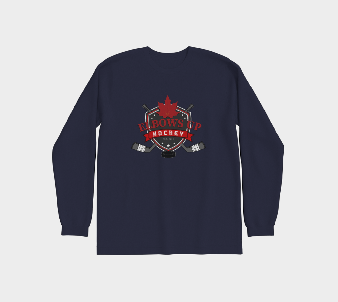 Elbows Up Hockey Premium Long Sleeve Shirt