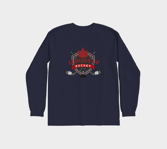Elbows Up Hockey Premium Long Sleeve Shirt