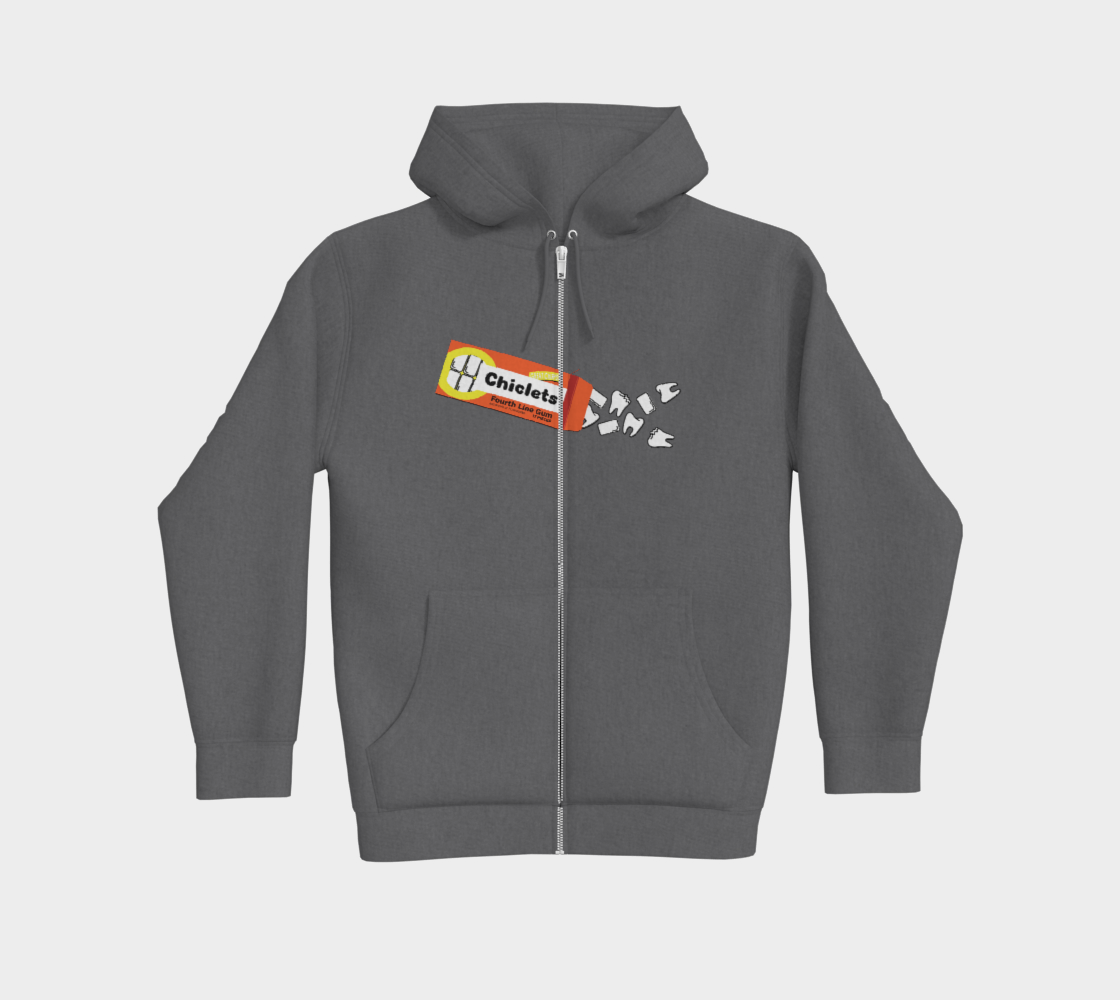 Spittin' Chiclets Premium Zip Up Hoodie
