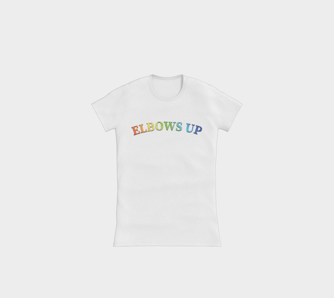 Elbows Up PRIDE Slimline T-Shirt