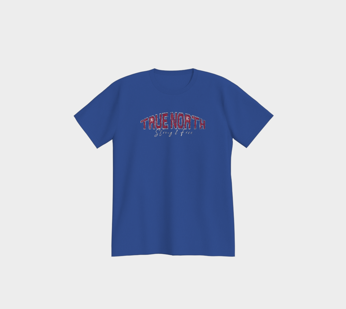 True North Strong & Free T-Shirt Light Outline