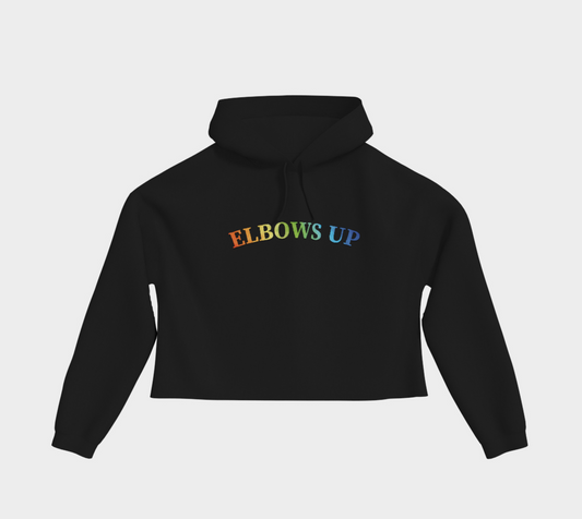 Elbows Up PRIDE Cropped Hoodie