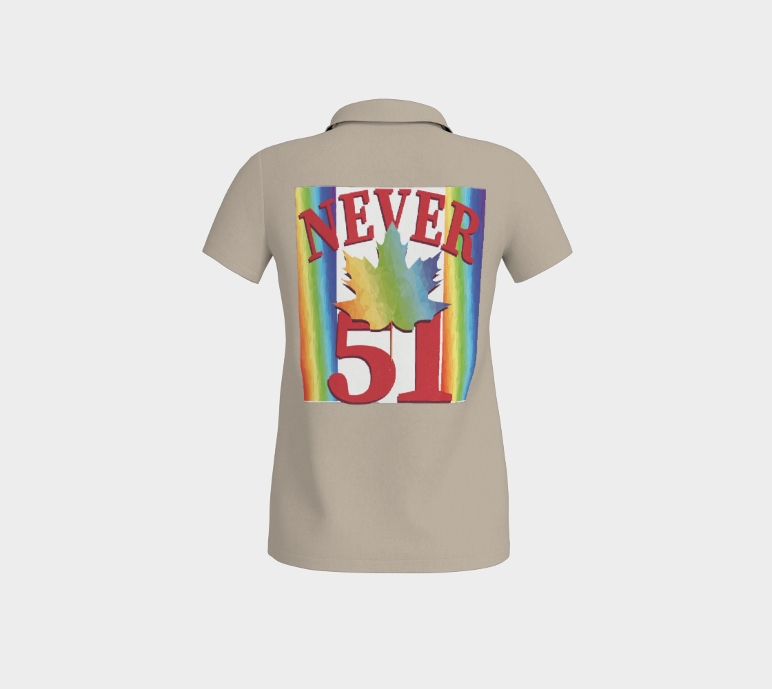 Elbows Up Never 51 PRIDE Fitted Polo Shirt