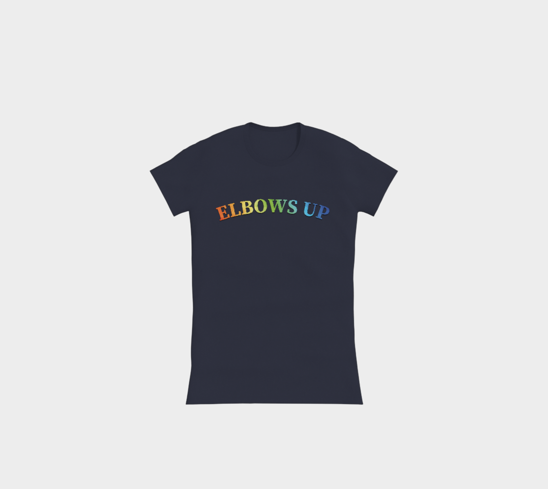Elbows Up PRIDE Slimline T-Shirt