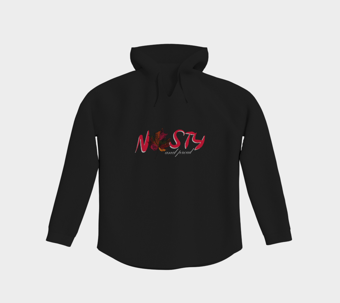 Nasty and Proud Light Pullover Hoodie Light Outline