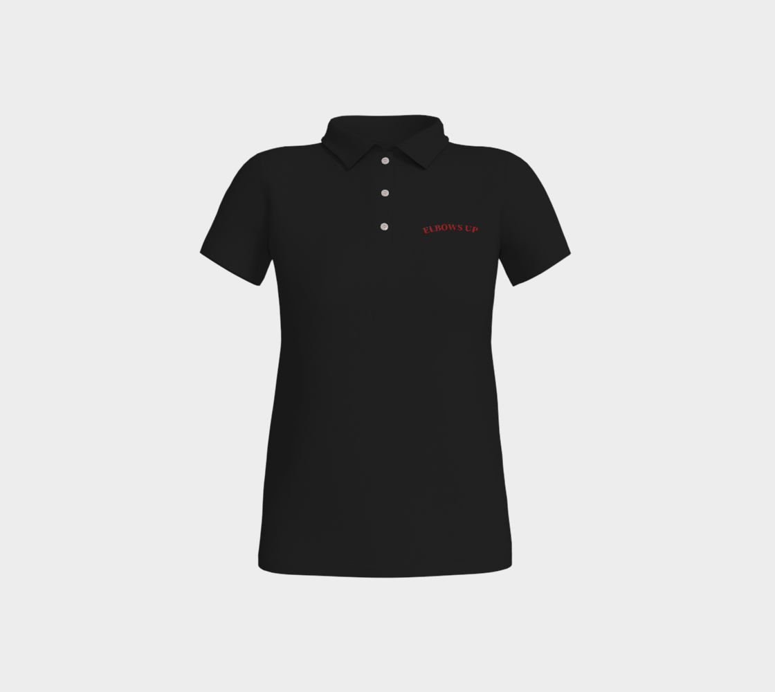 Elbows Up Fitted Polo