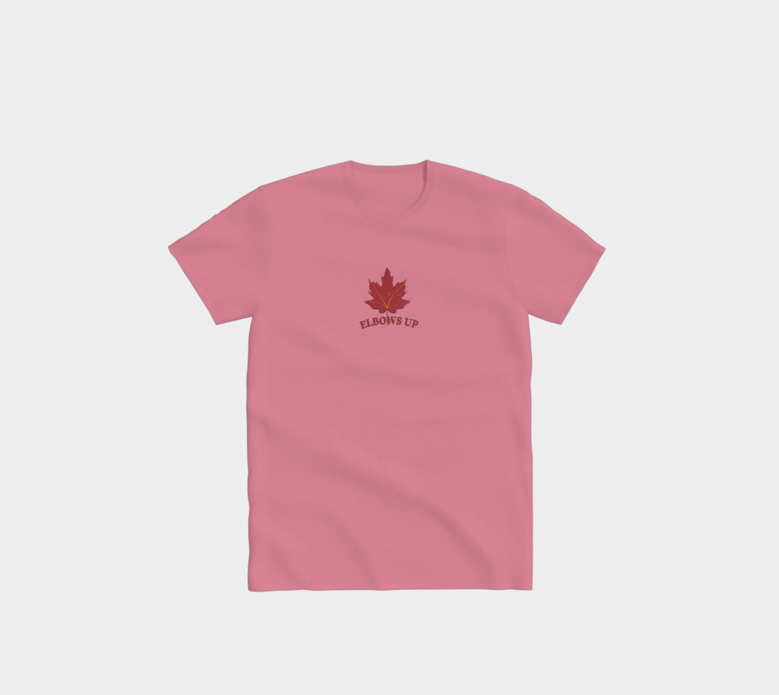 Elbows Up Leaf Minimal Comfort T-Shirt
