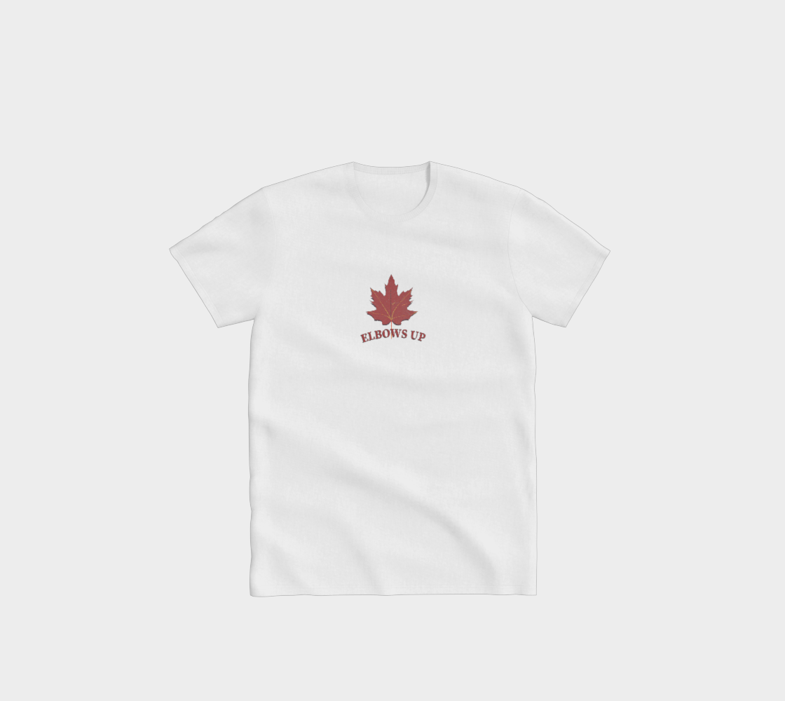 Elbows Up Leaf Minimal Comfort T-Shirt