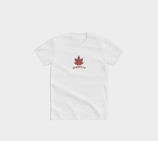 Elbows Up Leaf Minimal Comfort T-Shirt