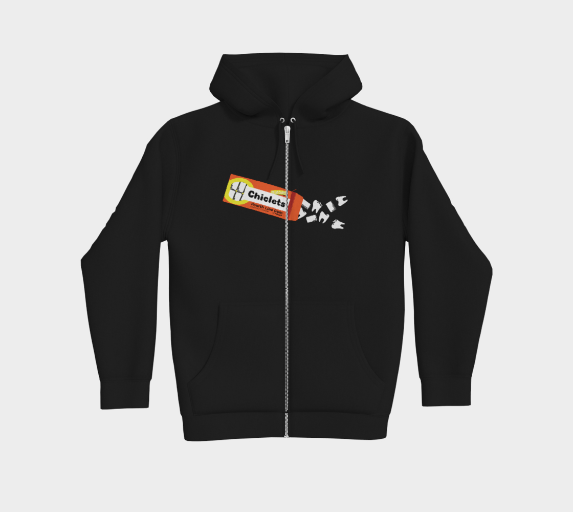 Spittin' Chiclets Premium Zip Up Hoodie