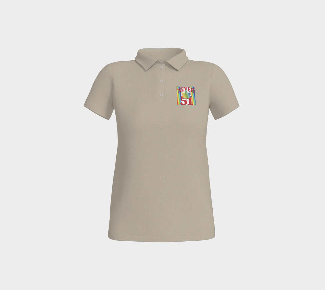 Never 51 PRIDE Fitted Polo Shirt