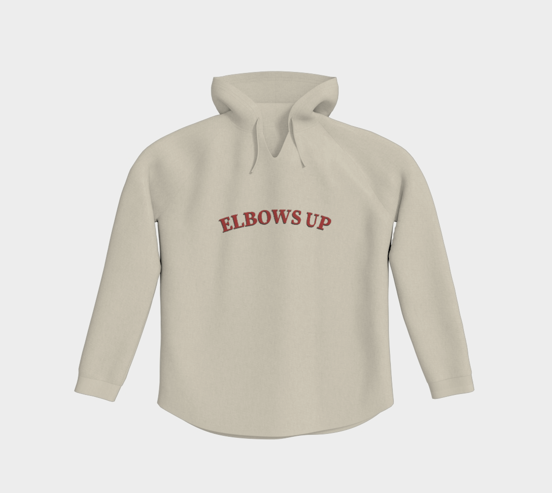 Elbows Up Never 51 Light Pullover Hoodie