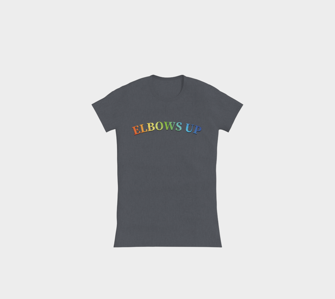 Elbows Up PRIDE Slimline T-Shirt