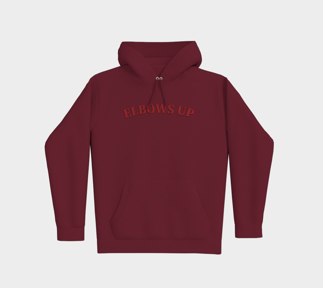 Elbows Up Leaf Front and Back Premium Hoodie