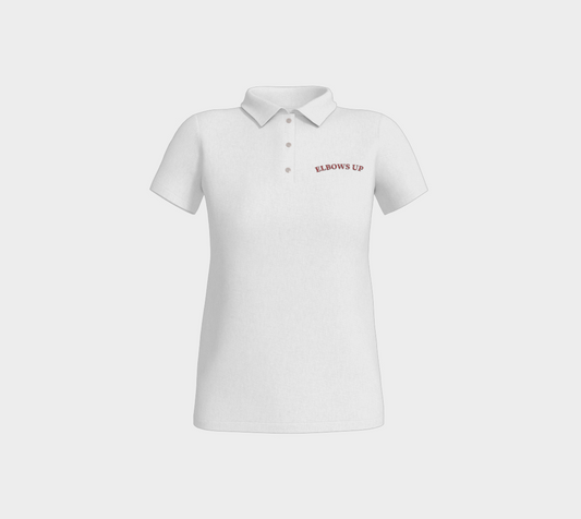 Elbows Up Fitted Polo