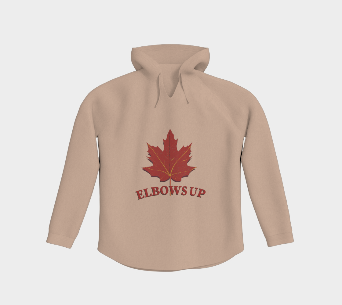 Elbows Up Leaf Light Hoodie