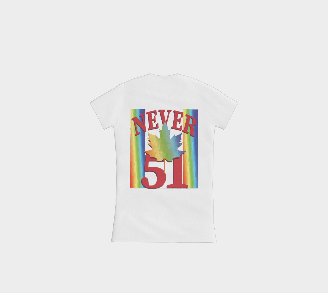 Elbows Up Never 51 PRIDE Slimline T-Shirt