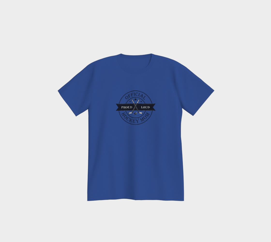 Official Hockey Mom Black Logo