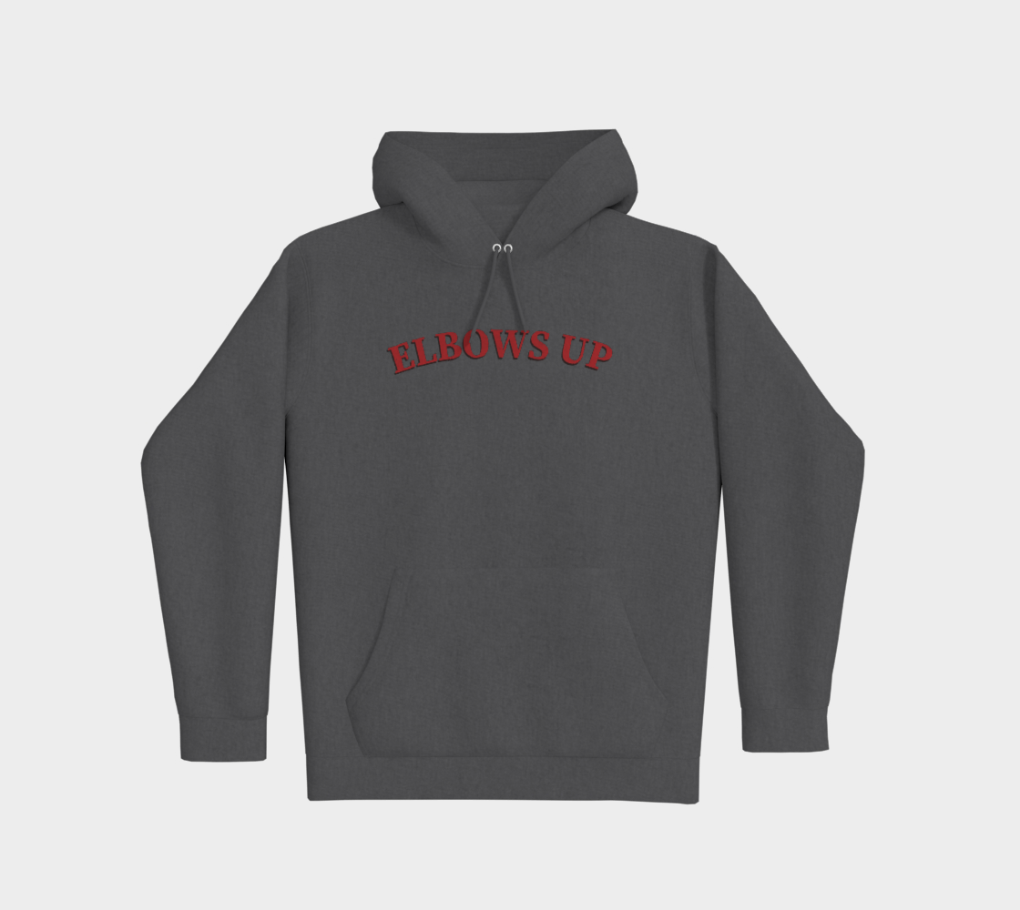 Elbows Up Leaf Front and Back Premium Hoodie